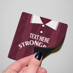 Heart of Midlothian  1997 Home Shirt - Personalised Drink Coaster - Square Or Circle
