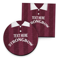 Heart of Midlothian  1997 Home Shirt - Personalised Drink Coaster - Square Or Circle