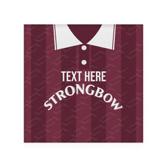Heart of Midlothian  1997 Home Shirt - Personalised Drink Coaster - Square Or Circle