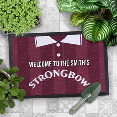 Heart of Midlothian 1997 Home Shirt - Personalised Retro Door Mat - 60cm x 40cm