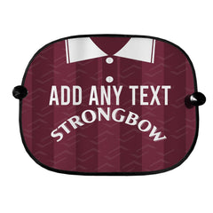 Heart of Midlothian 1997 Home Shirt - Personalised Retro Football Car Sun Shade - Set of 2