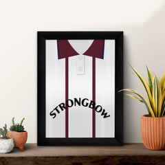 Heart of Midlothian Retro 1994 Away Shirt - A4 Personalised Metal Sign Plaque - Frame Options Available