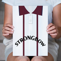 Heart of Midlothian Retro 1994 Away Shirt - A4 Personalised Metal Sign Plaque - Frame Options Available