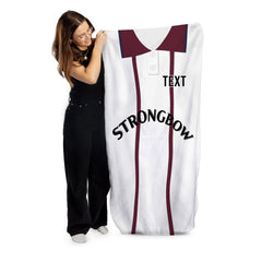 Heart of Midlothian Retro 1994 Away Shirt - Personalised Lightweight, Microfibre Retro Beach Towel - 150cm x 75cm
