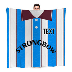 Heart of Midlothian Retro - 1995 Away - Personalised Retro Fleece Blanket 150cm X 150cm