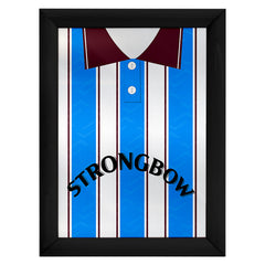 Heart of Midlothian Retro 1995 Away Shirt - A4 Personalised Metal Sign Plaque - Frame Options Available