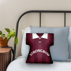 Heart of Midlothian Retro - 1997 Home Shirt - Personalised Retro Shirt Cushion