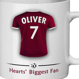 Hearts Mug Personalised Custom Made Football Supporters Cup