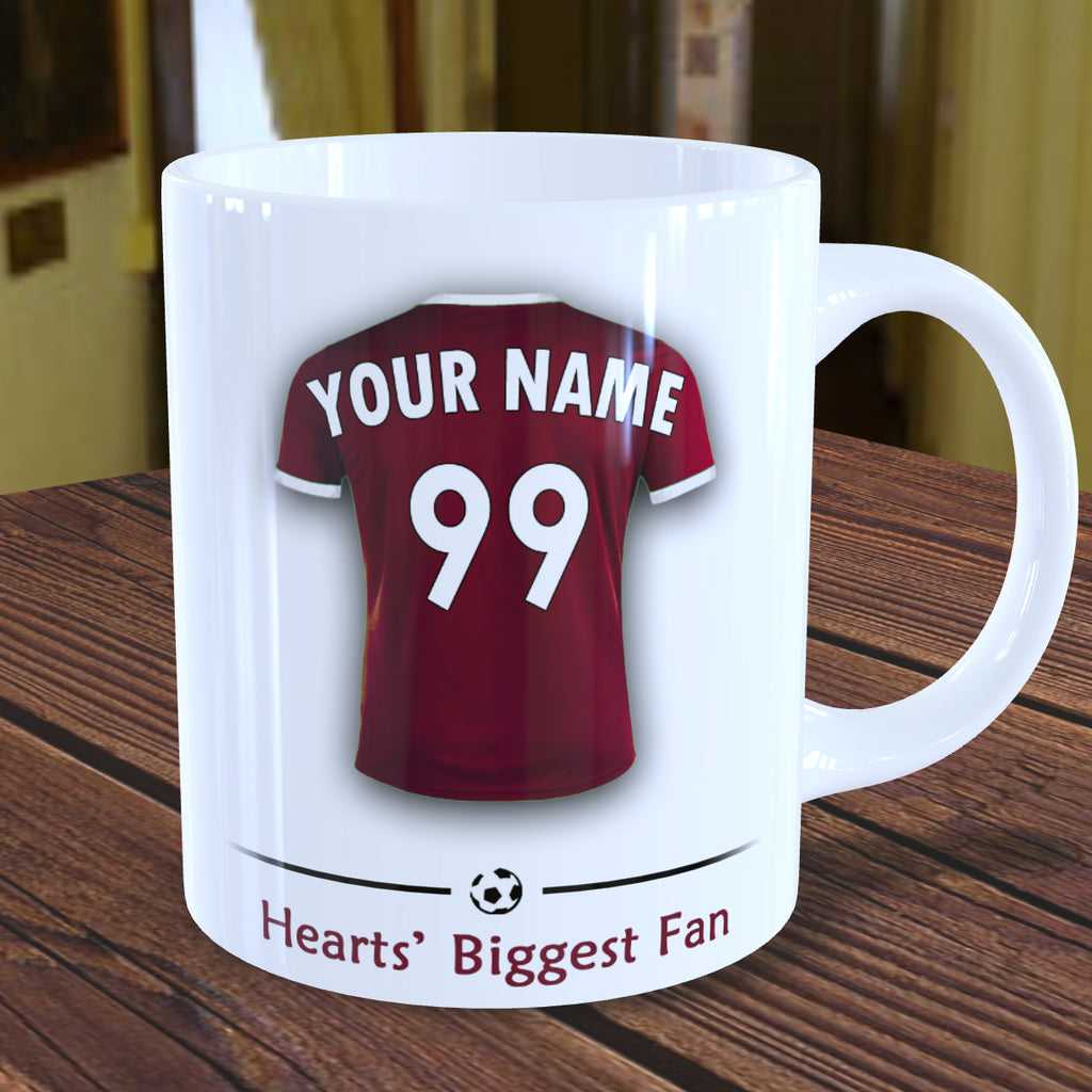 Hearts Mug Personalised Custom Made Football Supporters Cup