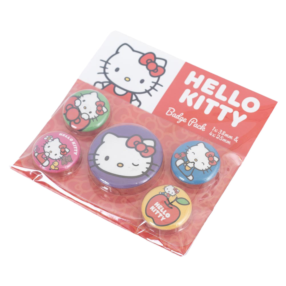 Offical Hello Hello Kitty Button Badge Set