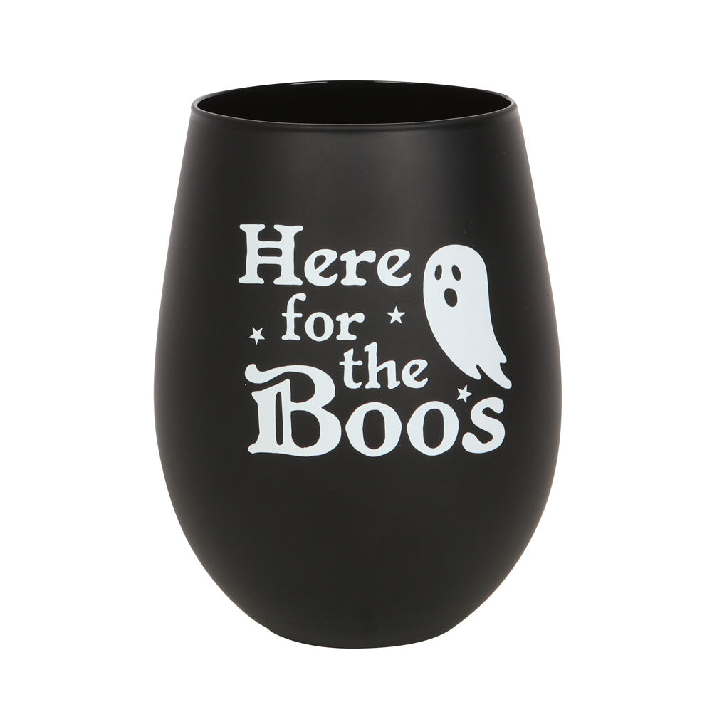 Here For The Boos Stemless Glass