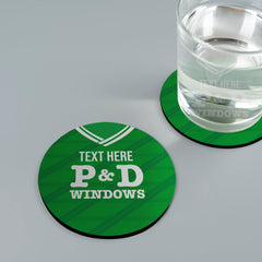 Hibernian 1988 Home Shirt - Personalised Drink Coaster - Square Or Circle
