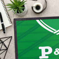 Hibernian 1988 Home Shirt - Personalised Retro Door Mat - 60cm x 40cm