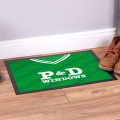 Hibernian 1988 Home Shirt - Personalised Retro Door Mat - 60cm x 40cm