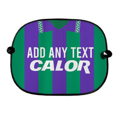 Hibernian 1994 Away Shirt - Personalised Retro Football Car Sun Shade - Set of 2