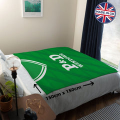 Hibernian Retro - 1988 Home - Personalised Retro Fleece Blanket 150cm X 150cm