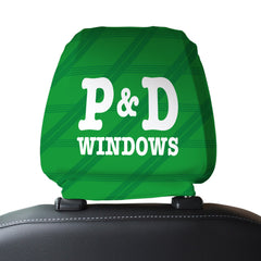 Hibernian Retro 1988 Home - Retro Football Shirt - Pack of 2 - Car Seat Headrest Covers