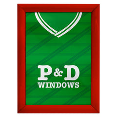 Hibernian Retro 1988 Home Shirt - A4 Personalised Metal Sign Plaque - Frame Options Available