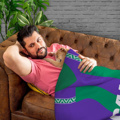 Hibernian Retro - 1994 Away - Personalised Retro Fleece Blanket 150cm X 150cm