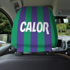 Hibernian Retro 1994 Away - Retro Football Shirt - Pack of 2 - Car Seat Headrest Covers
