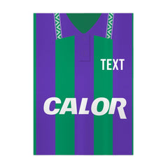 Hibernian Retro 1994 Away Shirt - A4 Personalised Metal Sign Plaque - Frame Options Available