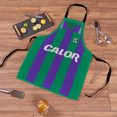 Hibernian Retro 1994 Away Shirt Apron - Personalised Retro Football Adults Apron