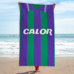Hibernian Retro 1994 Away Shirt - Personalised Lightweight, Microfibre Retro Beach Towel - 150cm x 75cm