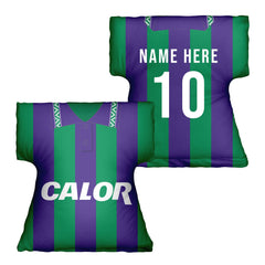 Hibernian Retro 1994 Away Shirt - Personalised Retro Shirt Cushion