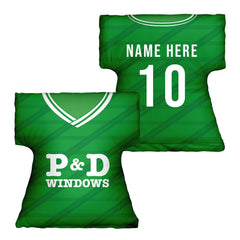 Hibernian Retro 1998 Home Shirt - Personalised Retro Shirt Cushion