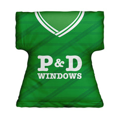 Hibernian Retro 1998 Home Shirt - Personalised Retro Shirt Cushion