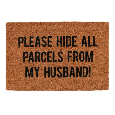 Hide All Parcels Natural Doormat