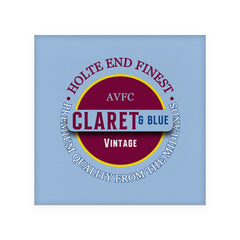 Holte Enders Claret and Blue - Football Coaster - Square Or Circle