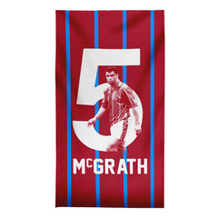 Holte Enders McGrath 5 - Football Legends - Beach Towel - 150cm x 75cm