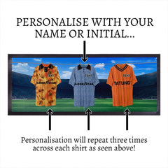 Holte Enders Retro Hanging Football Shirts - Personalised Bar Runner