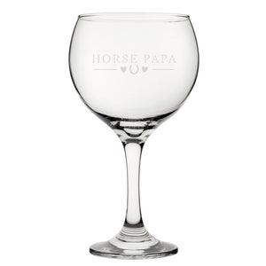 Horse Mama - Engraved Novelty Gin Balloon Cocktail Glass