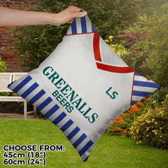 Huddersfield - 1987 Home Shirt - 45cm or 61cm Retro Showerproof Outdoor Cushion