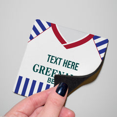 Huddersfield 1987 Home Shirt - Personalised Drink Coaster - Square Or Circle