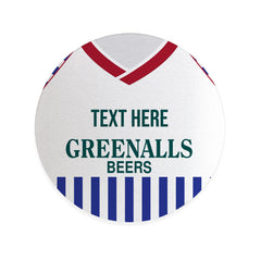 Huddersfield 1987 Home Shirt - Personalised Drink Coaster - Square Or Circle