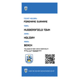 Huddersfield Town Beach Towel (Personalised Fans Ticket Design)
