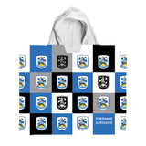 Huddersfield Town Personalised Kids' Hooded Towel - Chequered