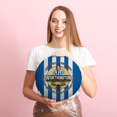 Huddersfield Worthington - Football Legends - Circle Cushion 14inch