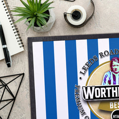 Huddersfield Worthington   - Football Legends - Door Mat -60cm X 40cm