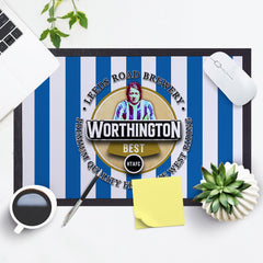 Huddersfield Worthington   - Football Legends - Door Mat -60cm X 40cm
