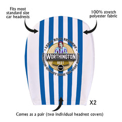 Huddersfield Worthington - Football Legends - Headrest Cover