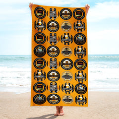 Hull - Football Legends - Microfibre Beach Towel - 150cm x 75cm