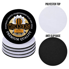 Hull Playoff - Football Coaster - Square Or Circle