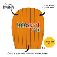 Hull Retro 2009 Home - Retro Football Shirt - Pack of 2 - Car Seat Headrest Covers