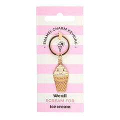 Ice Cream Cone Keyring