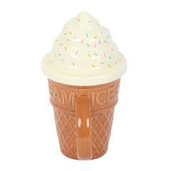 Ice Cream Cone Lidded Mug