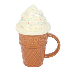 Ice Cream Cone Lidded Mug